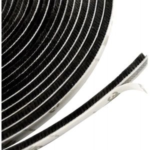 Bande D'étanchéité Autocollante Pour Porte Et Fenêtre,10m Joint Brosse Pour Porte Fenetre,Pour Sceller Les Espaces Entre Portes Et Les Fenêtres(9mmx15mm,Noir) - Neuf