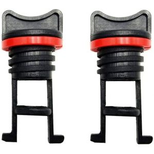 Kit De Bouchon De Vidange Haut De Gamme Pour Kayaks Et Cano&euml;s Sit-On-Top &iquest; Installation Facile Et S&eacute;curis&eacute;e, Diam&egrave;tre 3/4 Po, Noir Avec Joint Rouge - Neuf