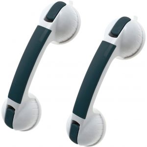 [Noir Et Blanc] 2pcs Toilettes Rampe D'aspiration De La Coupe De L'ensemble De Poign&eacute;e, Imperm&eacute;able Et Anti-Glissement De La Main Courante, La Forte Adsorption De Vide De La Main Courante, La Salle De Bain Pour Personnes &Agrave; Mobilit&eacute; R&eacute;duite - Neuf