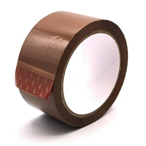 Ruban Adhésif D'emballage Pour Sceller Les Cartons Et Paquets,Adapté Aux Livraisons Et Aux Déménagements,Ruban Adhésif Résistant De 45 Microns,50 Mmx66 M (1 Unité,Marron) - Neuf