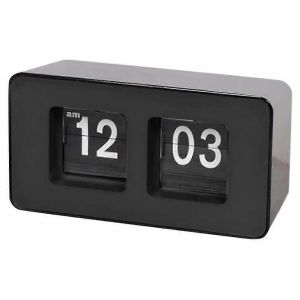 Horloge à bascule automatique,horloge rétro classique,horloge de bureau numérique Page Down Clock,pour chambre familiale (blac - Neuf