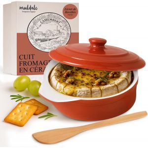 Jexnovashop-Plat De Cuisson &Agrave; Camembert &iquest; Rouge &iquest; Plat De Cuisson &Agrave; Brie Sans Plomb Avec Couvercle &iquest; 14 Cm &iquest; Avec &Eacute;pandeur Et Bo&icirc;te - Neuf