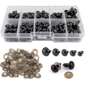 Yeux De S&eacute;curit&eacute; Avec Rondelles, 400pcs Yeux De Poup&eacute;e En Plastique, Y Compris 200pcs Yeux De S&eacute;curit&eacute; 200pcs Laveuses - Neuf