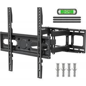 CHECARZHN--NO1-Ev1001 Support Mural Pivotant Pour Télév ur Plat Et Incurvé Jusqu'À 45 Kg Avec Vesa . 400 X 400 Mm Hauteur Réglable - Neuf