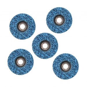 Lot de 5 disques abrasifs en poly pour meuleuse d'angle (115 mm) - Neuf