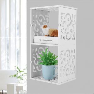 Hjlian Etageres Murales Creuses Sculptees Pour Decoration De Salon (2 Niveaux) - Neuf