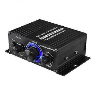 AK-170 Amplificateur de puissance audio HiFi sans fil Amplificateur de puissance audio stéréo 200W + 200W avec entrée RCA Hom - Neuf