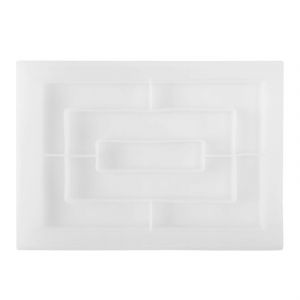 Moule En R&eacute;sine Silicone,Moules &Agrave; Plateau De Roulage Rectangulaire Pour R&eacute;sine &Eacute;poxy,Moule De Planche De Service En R&eacute;sine Avec Ed - Neuf