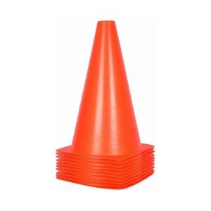 C&ocirc;nes D'entra&icirc;nement En Plastique Vibrants De 18 Cm - Durables, L&eacute;gers, Parfaits Pour Le Sport, Les &Eacute;v&eacute;nements Pour Enfants Et Les Activit&eacute;s De Plein Air - Lot De 5 - Neuf