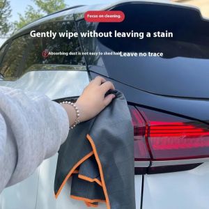 4 Pcs Chiffon En Fibre De Carbone - Serviette Nettoyage Sans Trace 40 * 50cm Pour Verre, Vitre, Lunettes, Vaisselle, - Neuf