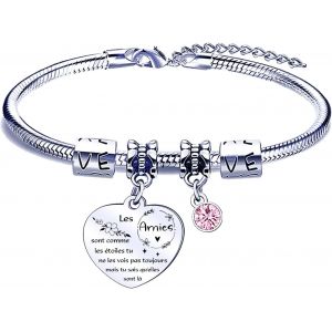Eryi-Cadeau Meilleure Amie Femme Bracelet Meilleure Amie Cadeau Cadeau Pour Une Amie Cadeau Meilleure Amie Original Cadeau Pour Sa Meilleure Amie Cadeau Amie Anniversaire Cadeau Amie Noël - Neuf