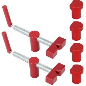 Clip de bureau pour trou de 19MM Banc de travail du bois Chien Tool-Red - Neuf