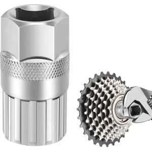 Outil De Démontage De Roue Libre,Outil De Démontage De Roue Libre Pour Vtt,Compatible Avec Shimano Sunrace (Argent) - Neuf