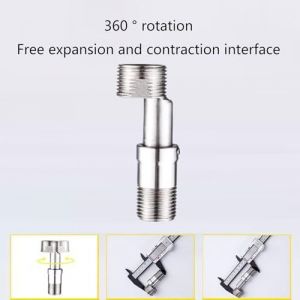 Rallonge de pommeau de douche r&eacute;glable, installation simple et longue dur&eacute;e de vie, bras de douche pivotant et soutien-gorge - Neuf