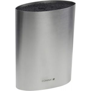 Checarzhn--No1-Bloc Couteaux Vide Universel Inox ¿ Support Couteaux Cuisine Acier Inoxydable ¿ Porte-Couteaux Rond Moderne ¿ Range Couteaux Avec Tiges Amovibles ¿ Accessoire Ustensiles Cuisine - Neuf