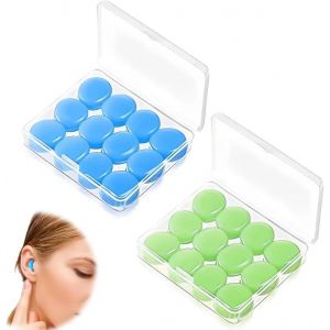 12 Paires Bouchon D'oreille Pour Dormir, Boule Quies En Silicone Quies Moulables, Bouchons Doreilles Anti Bruit, S Pour Sommeil Suppression Du Bruit Dormir Natation Ronflement - Neuf