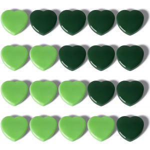 KALANKA-Aimant Frigo - 20PCS Aimant Puissant, Petits Aimants Tableau Magn&eacute;tique, C?ur Magnet Frigo D&eacute;coratif Mini Aimant Tableau Blanc Aiment pour Calendrier R&eacute;frig&eacute;rateur Cuisine &Eacute;cole Bureau (Vert) - Neuf