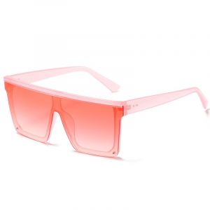 Lunettes de soleil carr&eacute;es surdimensionn&eacute;es pour femmes et hommes, &agrave; la mode, &agrave; dessus plat B - Neuf