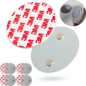 Support Magn&eacute;tique pour D&eacute;tecteur de Fum&eacute;e, 5 pi&egrave;ces, &Oslash; 50 mm diam&egrave;tre, &agrave; coller ou &agrave; visser, support magn&eacute;tique pour une fixation facile, plaquette adh&eacute;sive d&eacute;tecteur CO, support d&eacute;tecteur d'incendie - Neuf