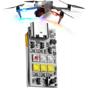 Drone Strobe Platinum, 1000 Lumens Anti-Collision Lumière Conforme À La Faa, Plusieurs Couleurs (Blanc, Rouge, Vert Et Bleu), Convient Pour Dji Mini, Mavic, Air, Avata, Inspire - Neuf