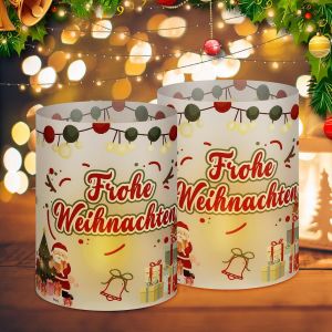 KALANKA-Lot de 12 photophores décoratifs de Noël - Décoration de Noël - Photophore d'intérieur - Neuf