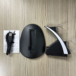 Convient Pour Le Chargeur Double Du Contrôleur Sans Fil Ps5 Chargeur D'avion Ps5 Avec Indicateur Lumineux Bleu Chargeur De Contrôleur De Jeu Ps5 | Accessoires Pour Consoles De Jeunoir - Neuf