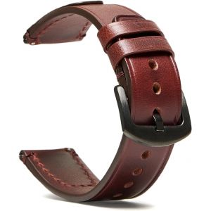 Kal-Bracelet De Montre En Cuir, Style Vintage, Marron, Pour Homme Et Femme - Neuf