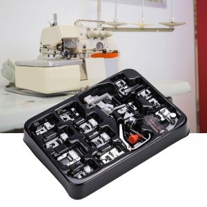 HJLIAN Kit d'accessoires pour machine a coudre multifonctionnelle, 16 pieces, pied presseur - Neuf