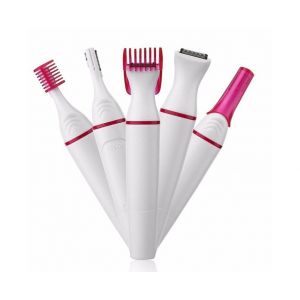 Rasoir Électrique 5 En 1 Pour Femme : Tondeuse, Rasoir, Outil De Soin Des Sourcils Et Du Visage - Neuf