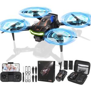 Drone Avec Cam&eacute;ra Hd 6k Pour Enfants, Mini Drone Enfants Avec Flips 3d, Drones Pliables Pour Enfants Avec Prise De Vue Intelligente, Drone Longue Dur&eacute;e De Vol Pour Enfants Et D&eacute;butants - Neuf