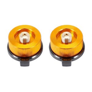 2pcs Adaptateur De Gaz Safe Gas Stove Adaptateur Connexion De R&eacute;chaud Adaptateur De Bouteille De Gaz De Camping En Plein Air Pour Buta - Neuf
