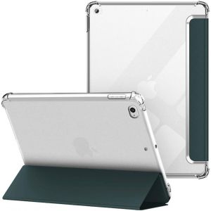 ELVORIX-Coque pour iPad Mini 4/5 7,9 Pouces, &Eacute;tui Arri&egrave;re Souple et Transparent en TPU, Housse de Protection Antichoc, Smart Shell Veille/R&eacute;veil Automatique pour Apple iPad Mini 4 & Mini 5, Vert Fonc - Neuf