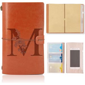 Cuir Vintage Journal Intime,Carnet De Voyage A5,Idee Cadeau de Noël Graduation Anniversaire Fête des Mères pour Femme,Maman,Fille,Soeur,Fils,Meilleure Amie,Maitresse D'École,Collègue(M) - Neuf