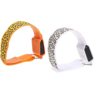 Meimie-Brassard Lumineux Brassard Led Bracelets Lumineux Brassard De Course Brassard Clignotant Brassards Lumineux Train Incandescent Brassard Mené Nylon Blue - Neuf