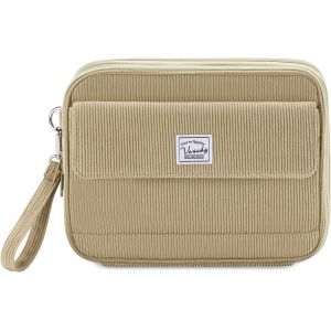 Rangement Bureau Organisateur en Bambou Organiseur de Bureau &agrave; 4 Compartiments avec Compartiments Amovibles pour Stylos, Notes Autocollantes, Ciseaux (Noir) - Neuf