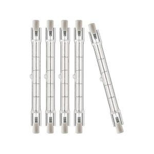 Pack De 5 Ampoules Halogènes R7s T3 118mm 150w 120v,Ampoule Halogène De Type J À Longue Durée De Vie,Double E-Hao - Neuf