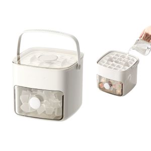 Bac &Agrave; Gla&ccedil;ons 48 Compartiments Avec Couvercle, Bo&icirc;te De Rangement, Pelle Et Pince - Neuf