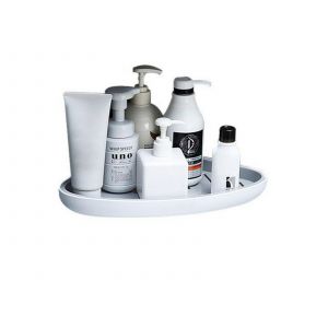 &Eacute;tag&egrave;re d'angle murale pour douche - Organisateur de rangement gris - Neuf