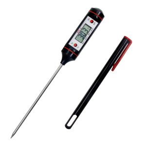 Kal-1 Thermomètre De Cuisine - Thermomètre Alimentaire - Thermomètre À Aiguille Longue En Métal - Thermomètre Électronique Pour Cuisine Et Cuisine En Plein Air. - Neuf