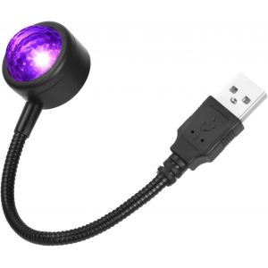 USB Toit de la Voiture de Lumière, d'un Mini-Romantique de Voiture USB LED éclairage Intérieur avec 4 Couleurs et 9 Réglable Modes, Plug-and-Play USB Lampe pour l'Atmosphère Décor - Neuf