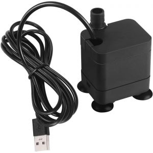 Yemaesre-Pompe A Eau Submersible Usb,Dc 5v 2w 250l/H Petite Pompe A Eau Pour Aquarium,Ultra Silencieuse Pour Aquarium,Aquarium,Statuaire Et Hydroponie,Fontaine Pour Animaux De Compagnie - Neuf