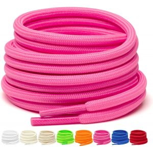 Tianyi-2 Paires De Lacets Ronds De 4 Mm Pour Bottes, Lacets De Sécurité Pour Chaussures De Randonnée En Extérieur, Lacets Solides Pour Baskets - Neuf