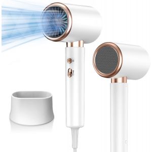 Professionnel Seche Cheveux,2400w S&egrave;che Cheveux Ionique,Seche Cheveux Voyage,S&eacute;chage Rapide,3 Temp&eacute;ratures/2 Vitesses,Protection Contre La Surchauffe,Salon De Coiffure &Agrave; Domicile Applicable (Blanc) - Neuf