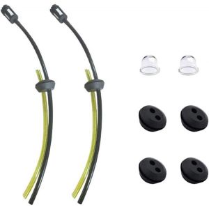 MEVRONISSHOP-8 Pi&egrave;ces Tuyaux D'essence avec Filtre, Universel Filtre &agrave; Essence kit,Tuyau de Carburant pour D&eacute;broussailleuse, Durites D'essence de Tondeuses avec Poire d Amor&ccedil;age - Neuf