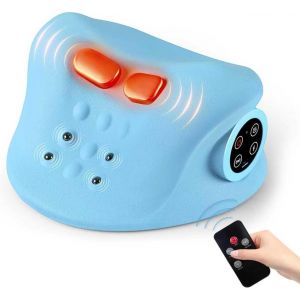 Masseur Cervical, Appareil De Massage Cervical Avec Fonctions De Chauffage Et De Vibration, 3 Modes, 6 Vitesses R&eacute;glables, Massage Cou Pour La Plupart Des Gens - Neuf