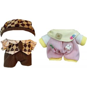 Vêtements de Poupée pour Peluche 17cm. 2 Ensembles de Vêtements et d'Accessoires. (Peluche Non Incluse). - Neuf