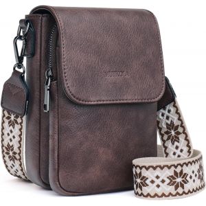 CAUC-Sacs bandouli&egrave;re femme,Petit Sac &agrave; Bandouli&egrave;re,Besace Sacoche Messenger T&eacute;l&eacute;phone Cuir PU Rigide Sac &agrave; Bandouli&egrave;re Femme Portefeuille en Cuir PU avec R&eacute;glables Bandouli&egrave;re - Neuf