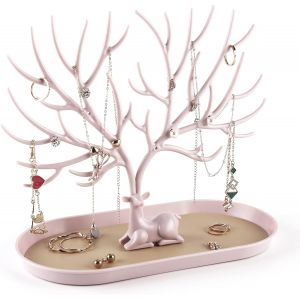 Kyaoayo-Présentoir À Bijoux En Forme De Bois De Cerf - Organisateur À Suspendre Pour Bagues, Boucles D'oreilles, Colliers Et Bracelets - Neuf