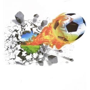 ERYI-Stickers Football Deco Chambre Ado Garcon 3D Foot Autocollant Pour Salon Enfants Chambre Mural Decoration Poster - Neuf
