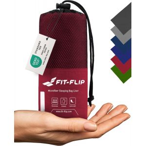 Letnerny-Drap De Sac De Couchage Coton Ou Microfibre - A Viande Ultra Légèr Avec Compartiment Oreiller Ajouté - 1 Personne - Drap De Voyage Leger - Neuf